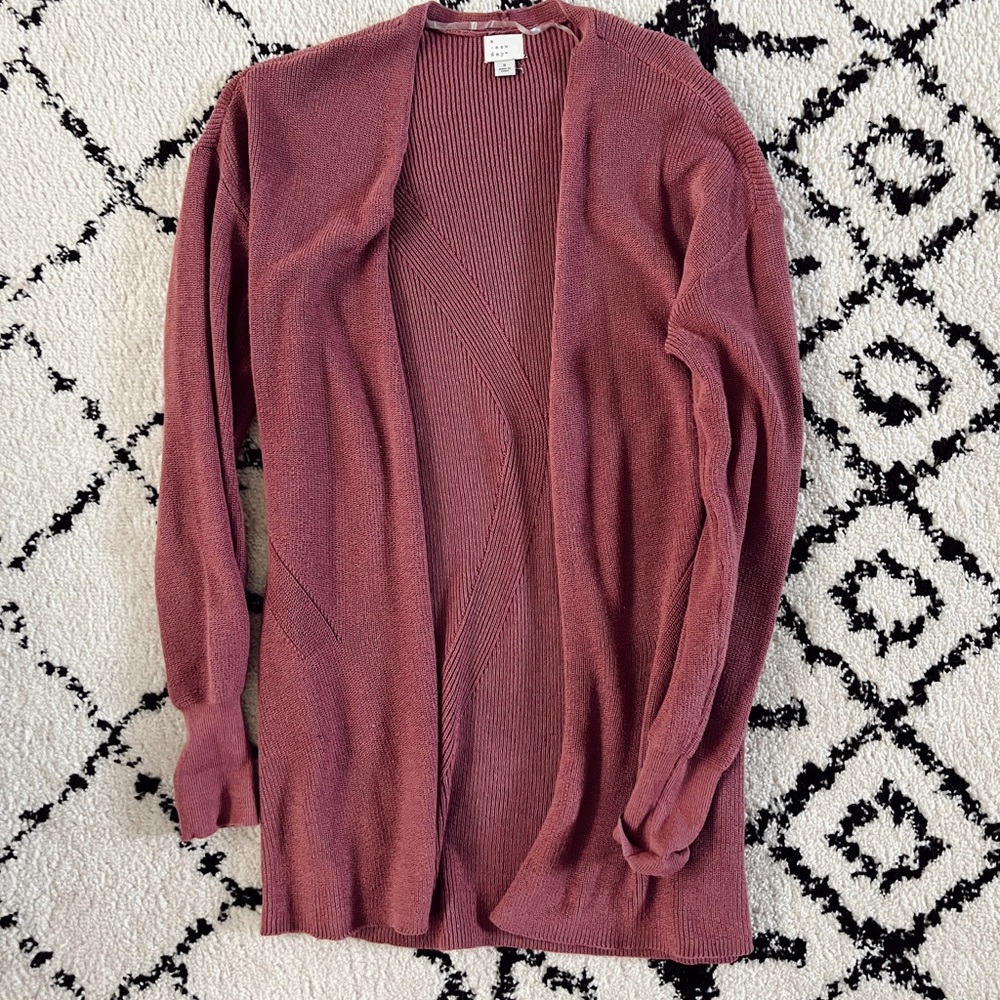 Eggplant cardigan